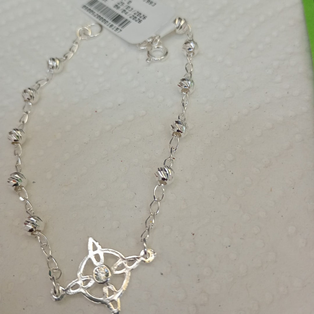 PULSERA TEJIDO ESPECIAL PLATA .925 18 CM 2.9 GR (NUEVO)