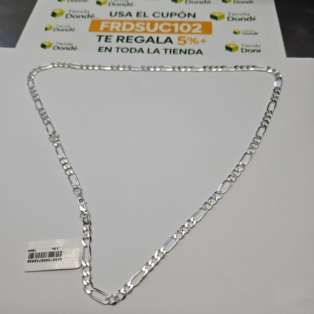 CADENA TEJIDO 3X1 PLATA .925 55 CM 16.2 GR (NUEVO)