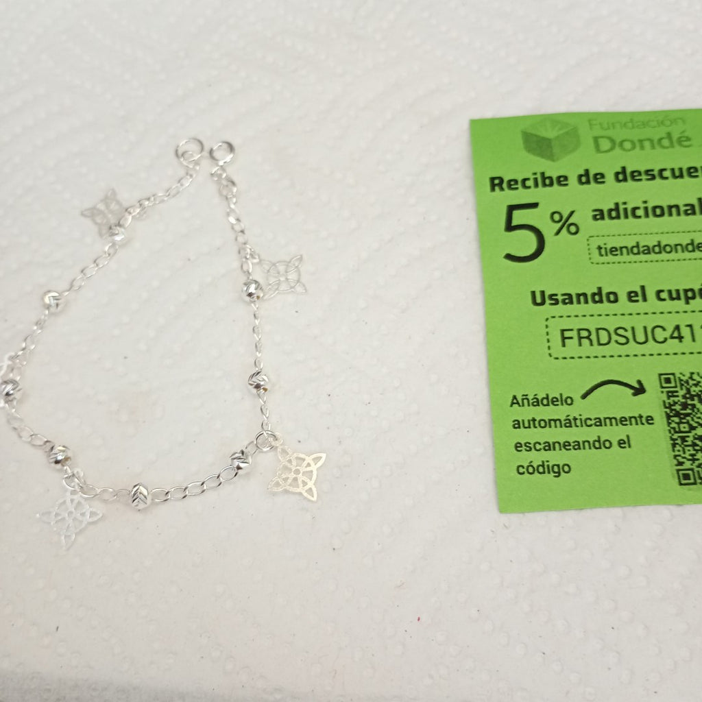 PULSERA TEJIDO ESPECIAL PLATA .925 18 CM 3.2 GR (NUEVO)