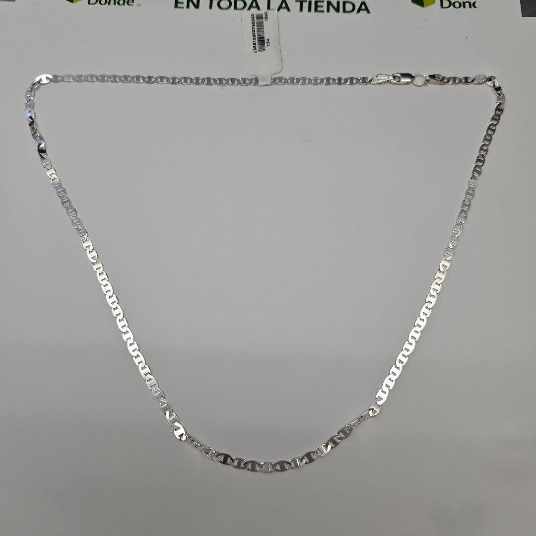 CADENA TEJIDO GUCHI PLATA .925 55 CM 9.1 GR (NUEVO)