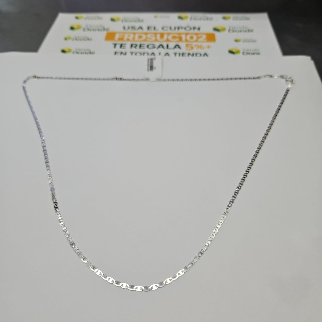 CADENA TEJIDO ESPEJO PLATA .925 60 CM 4.2 GR (NUEVO)