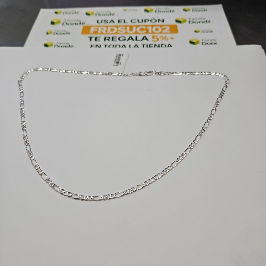 CADENA TEJIDO 3X1 PLATA .925 50 CM 7 GR (NUEVO)