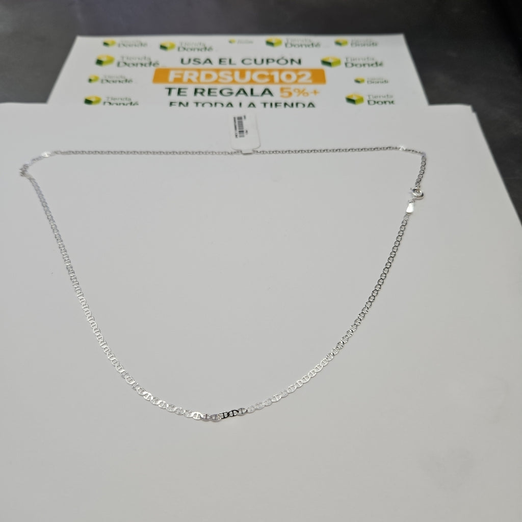 CADENA TEJIDO GUCHI PLATA .925 55 CM 3.3 GR (NUEVO)