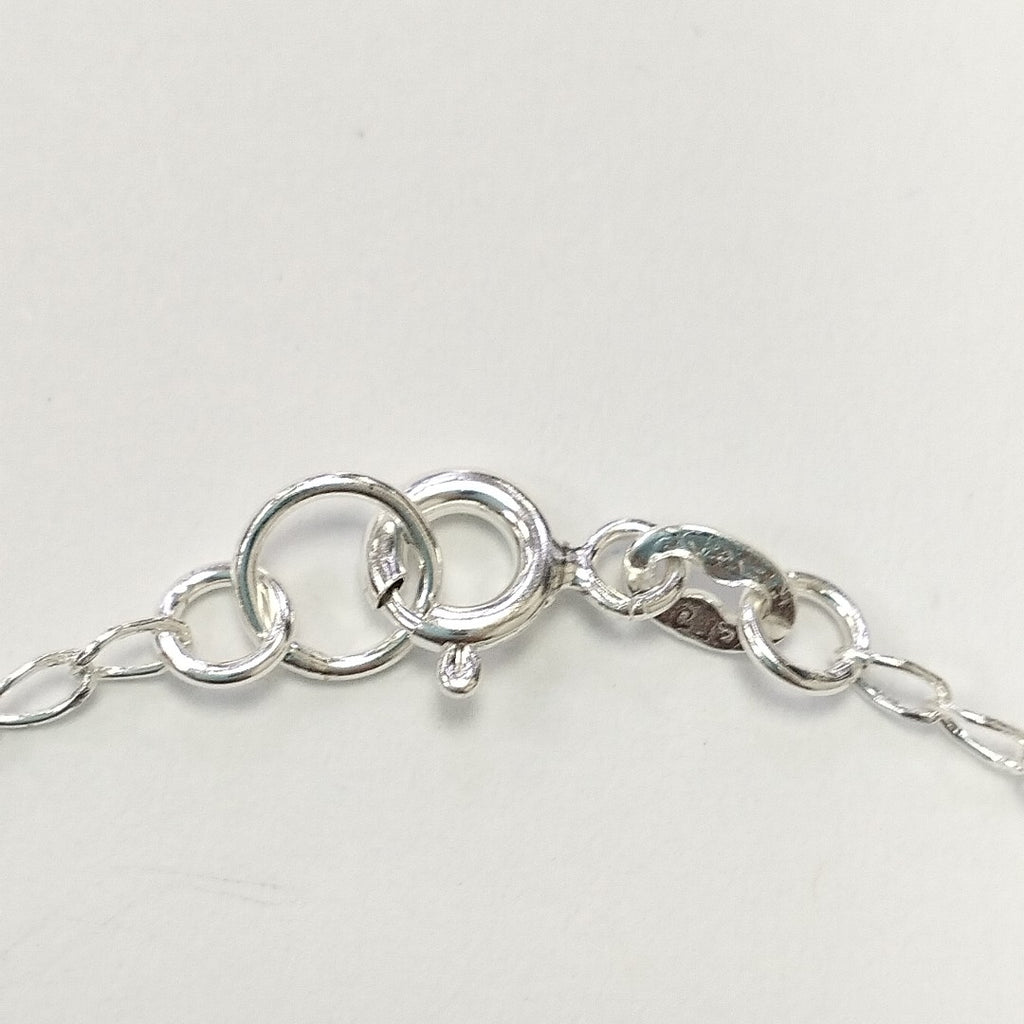 PULSERA TEJIDO CORAZON PLATA .925 18 CM 3.3 GR (NUEVO)