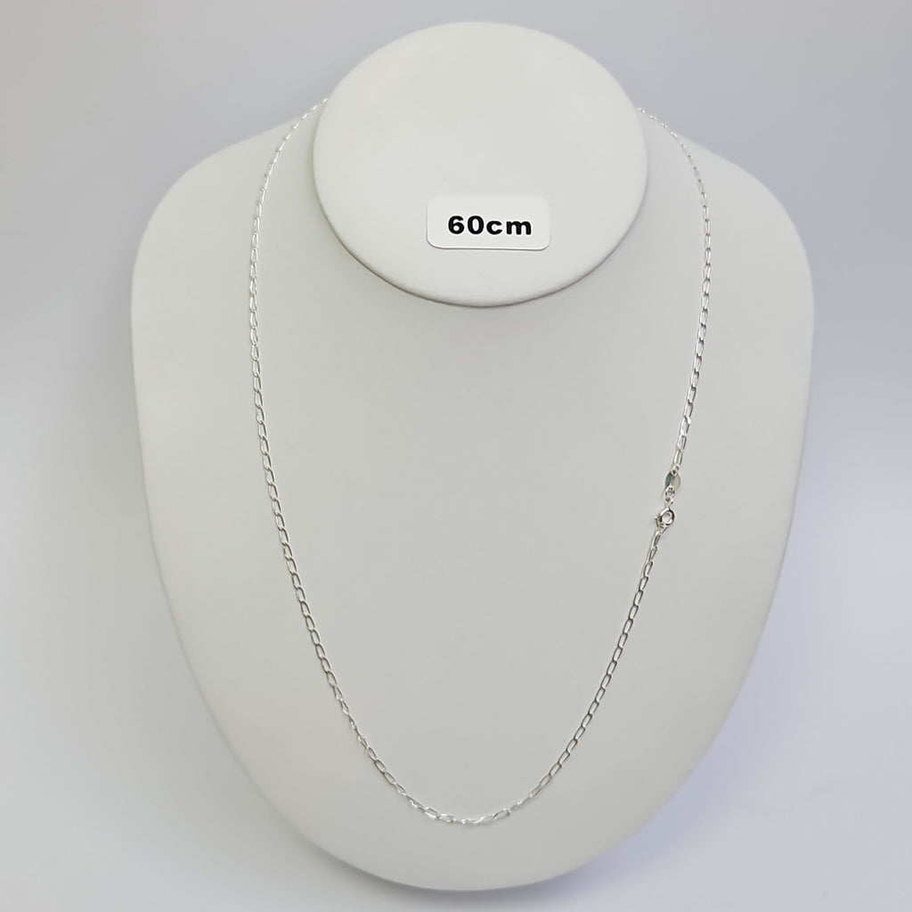CADENA TEJIDO ESLABONES PLATA .925 60 CM 3.1 GR (NUEVO)