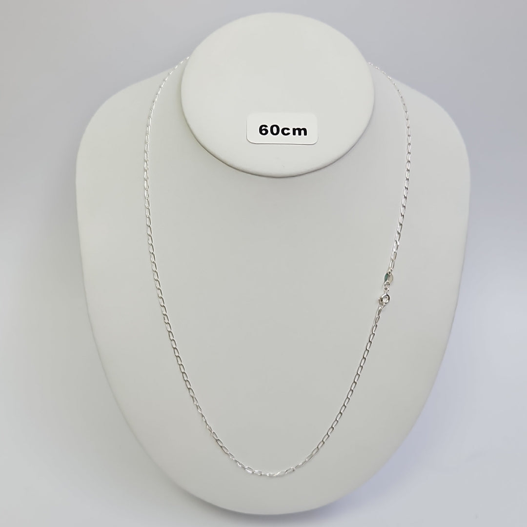 CADENA TEJIDO ESLABONES PLATA .925 60 CM 3.1 GR (NUEVO)