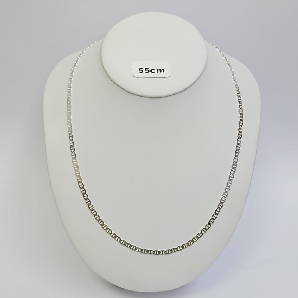 CADENA TEJIDO GUCHI PLATA .925 60 CM 9.4 GR (NUEVO)