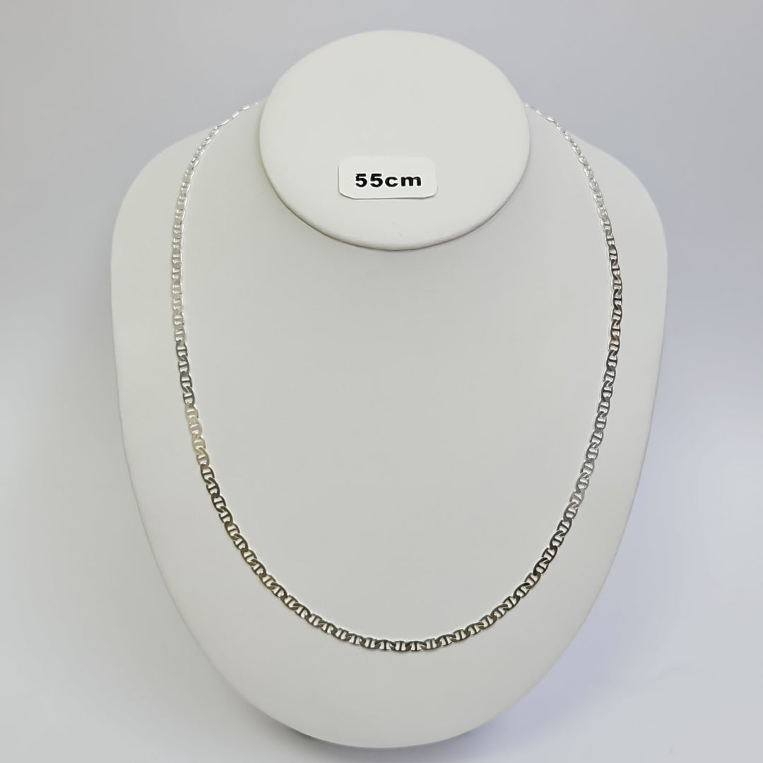 CADENA TEJIDO GUCHI PLATA .925 60 CM 9.4 GR (NUEVO)