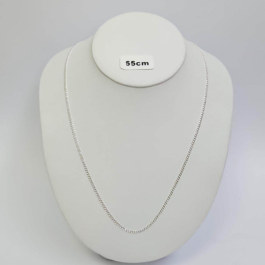 CADENA TEJIDO BARBADO PLATA .925 55 CM 5.3 GR (NUEVO)
