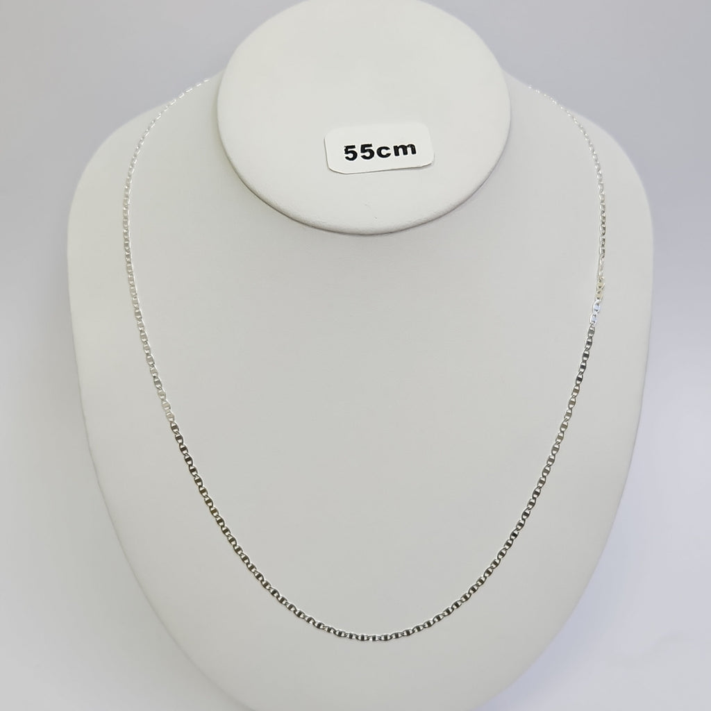 CADENA TEJIDO GUCHI PLATA .925 60 CM 3.8 GR (NUEVO)