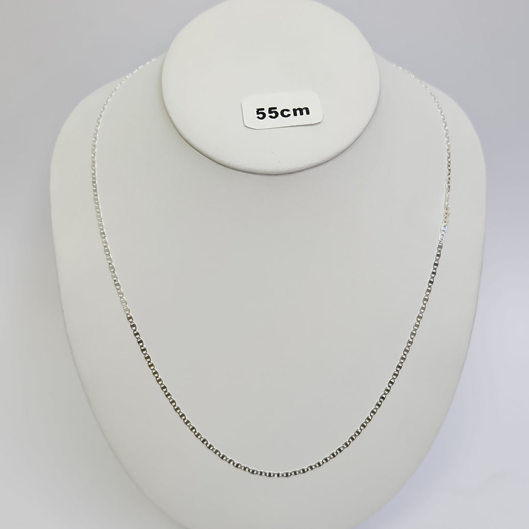 CADENA TEJIDO GUCHI PLATA .925 60 CM 3.8 GR (NUEVO)