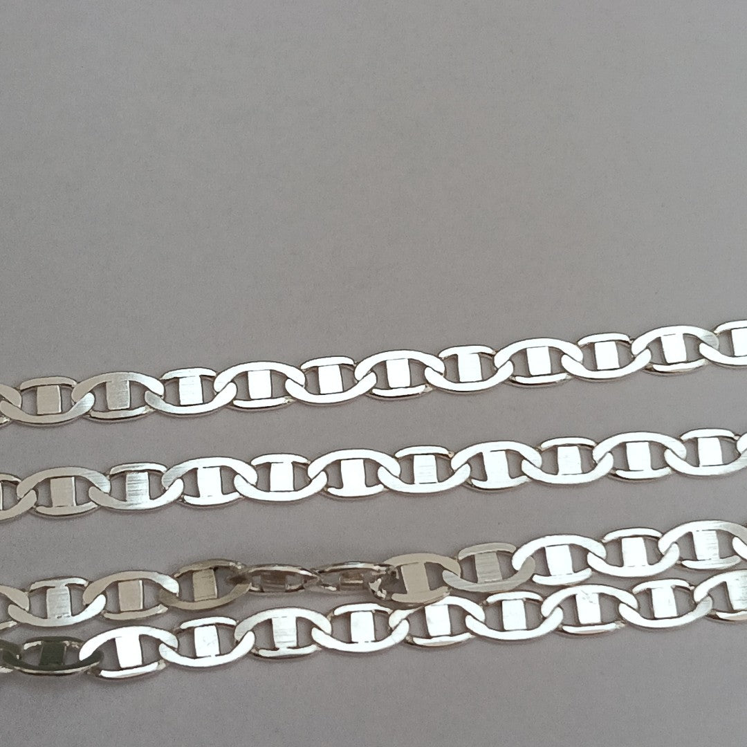 CADENA TEJIDO GUCHI PLATA .925 60 CM 9.7 GR (NUEVO)