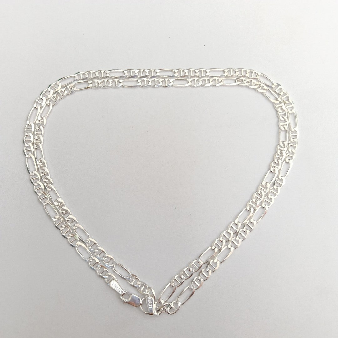 CADENA TEJIDO MARINERO PLATA .925 55 CM 8.1 GR (NUEVO)
