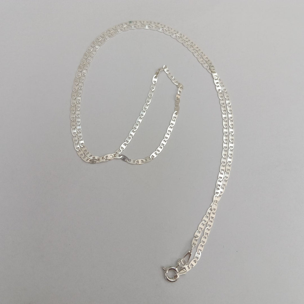 CADENA TEJIDO ESPEJO PLATA .925 55 CM 4.1 GR (NUEVO)