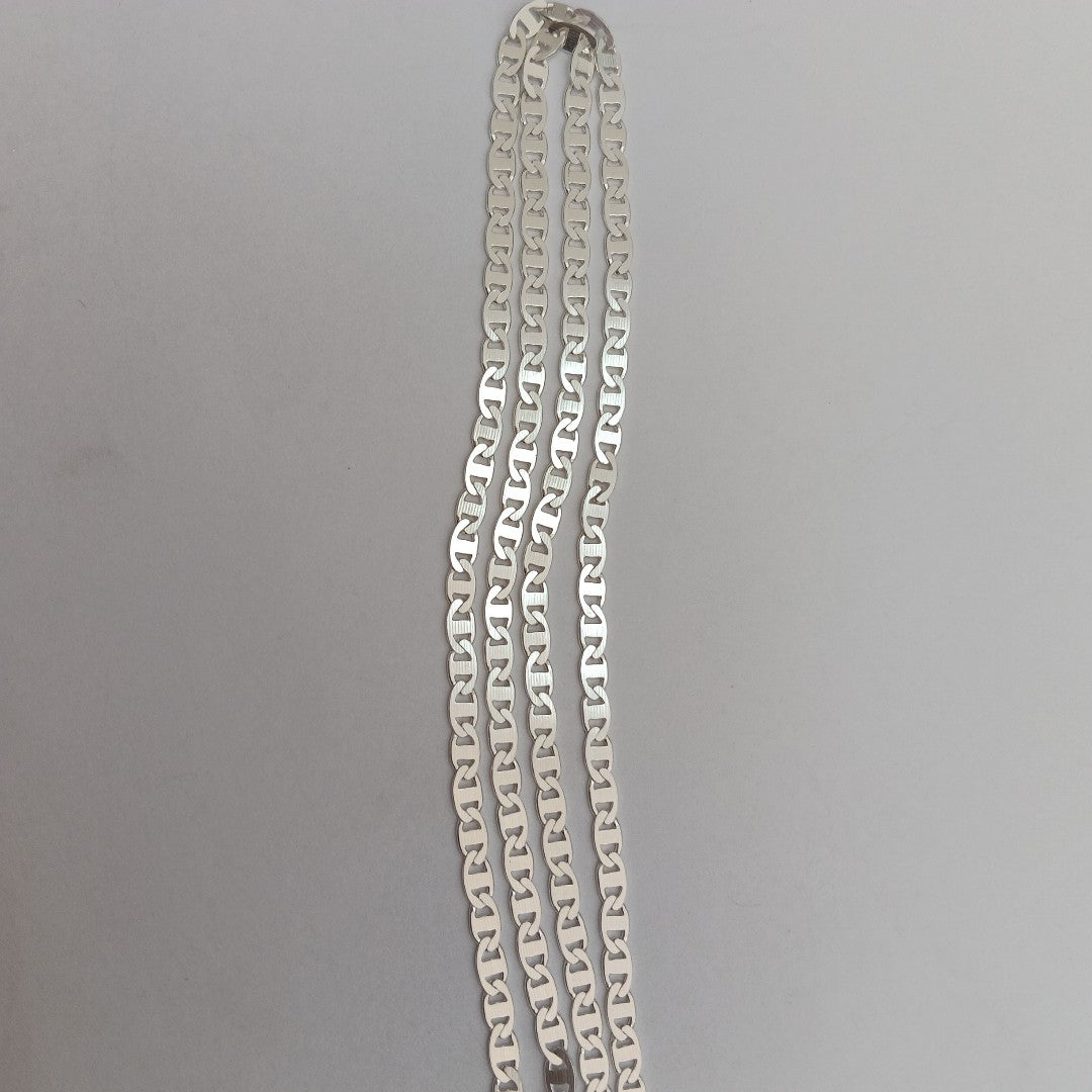 CADENA TEJIDO GUCHI PLATA .925 60 CM 9.6 GR (NUEVO)