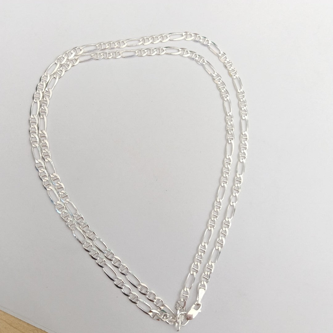 CADENA TEJIDO 3X1 PLATA .925 60 CM 8.1 GR (NUEVO)
