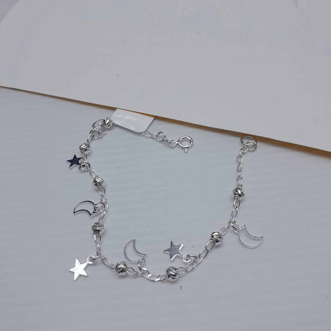 PULSERA TEJIDO TEJIDO ESPECIAL PLATA .925 18 CM 3.1 GR (NUEVO)