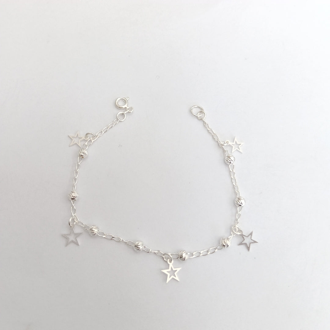 PULSERA TEJIDO ESPECIAL PLATA .925 18 CM 2.7 GR (NUEVO)