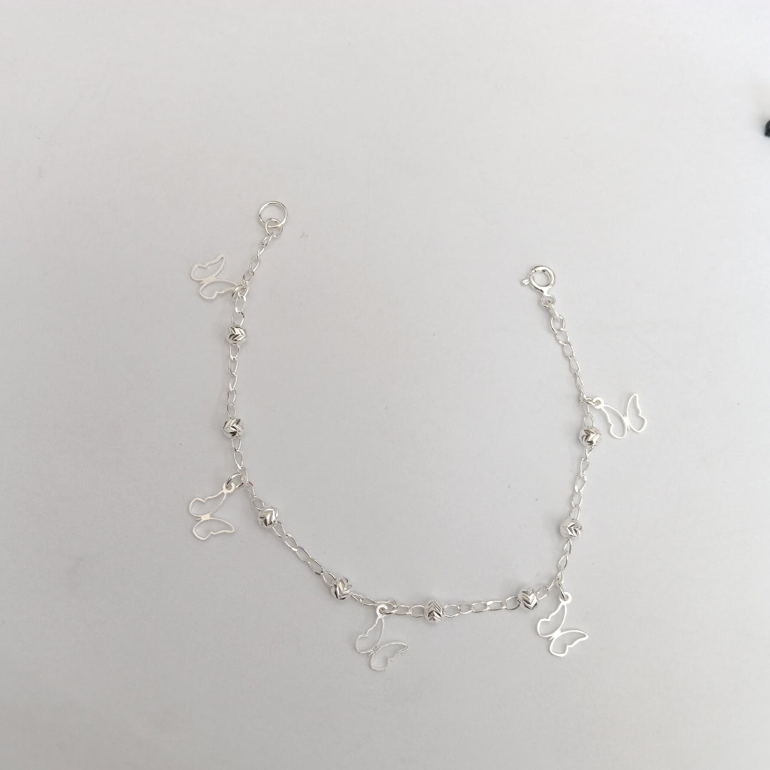 PULSERA TEJIDO ESPECIAL PLATA .925 18 CM 2.8 GR (NUEVO)