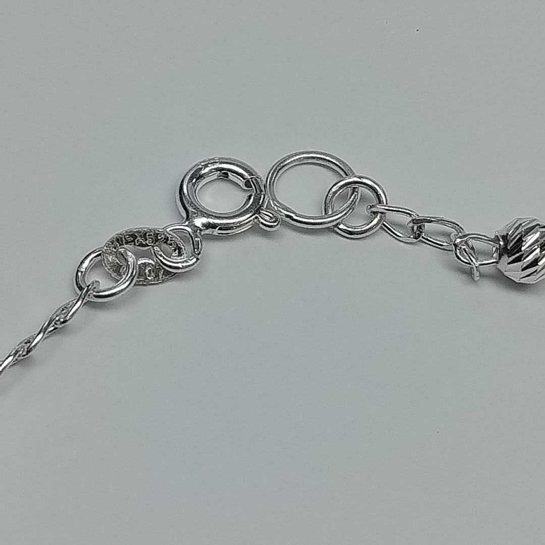 PULSERA TEJIDO TEJIDO ESPECIAL PLATA .925 18 CM 4.1 GR (NUEVO)