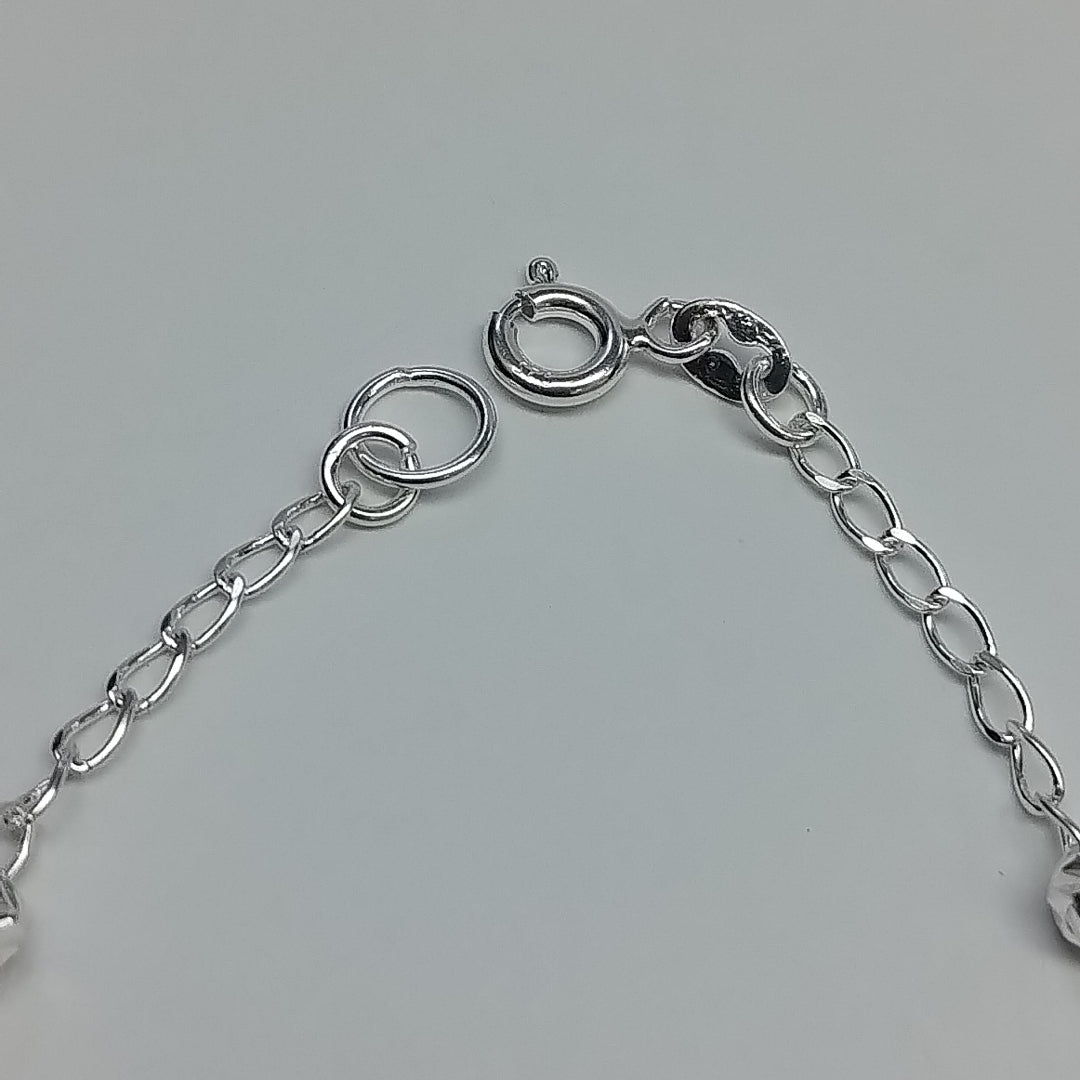 PULSERA TEJIDO ESPECIAL PLATA .925 18 CM 3 GR (NUEVO)