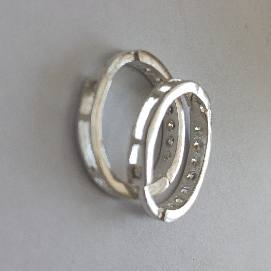 ARRACADAS C/CIRCONIAS PLATA .925 2.1 GR (NUEVO)