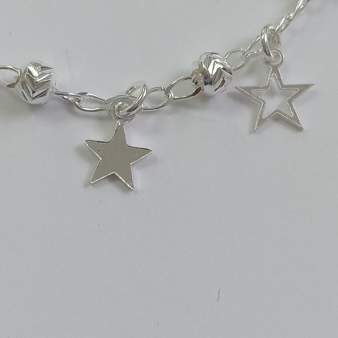 PULSERA TEJIDO ESPECIAL PLATA .925 18 CM 3.1 GR (NUEVO)