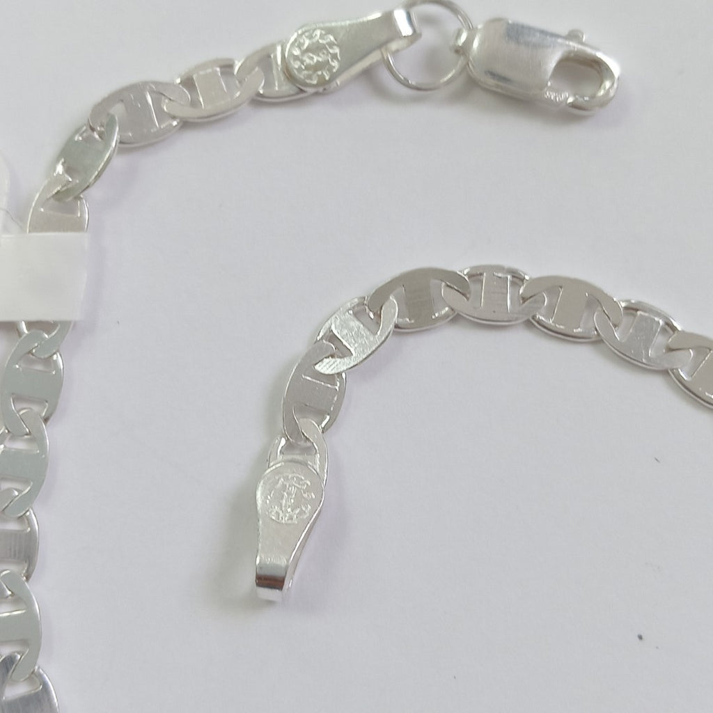 PULSERA TEJIDO GUCHI PLATA .925 18 CM 3.5 GR (NUEVO)