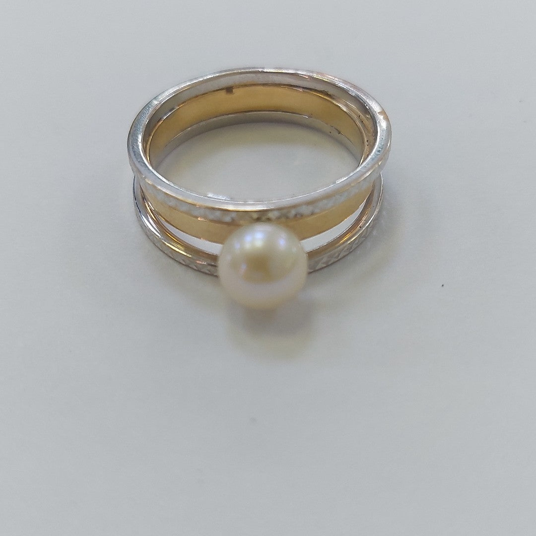 ANILLITO ORO COMBINADO 14 K 3,70 GRMS (SEMINUEVO)
