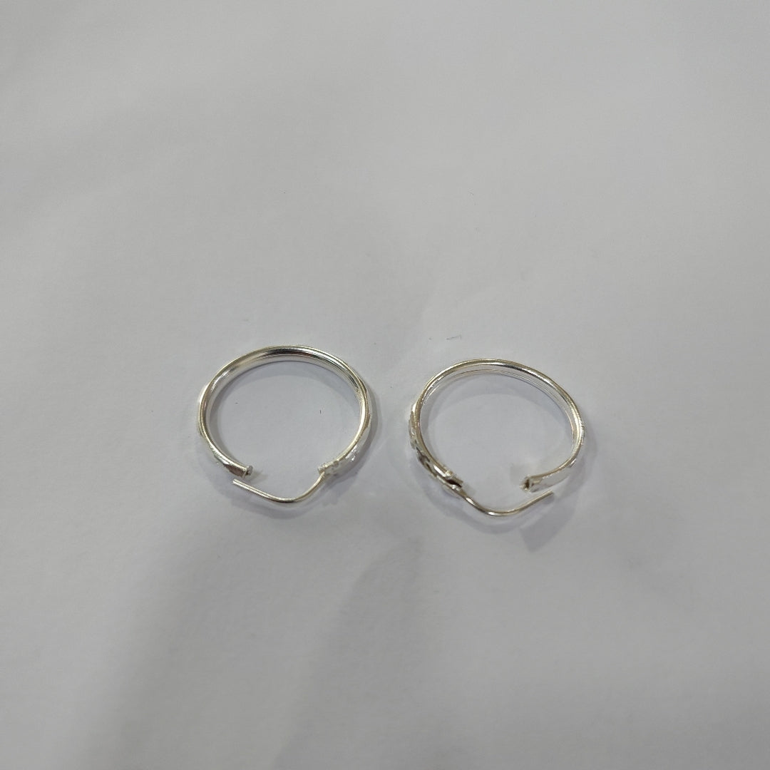 PAR ARRACADAS FACETADA PLATA .925 2.1 GR (NUEVO)