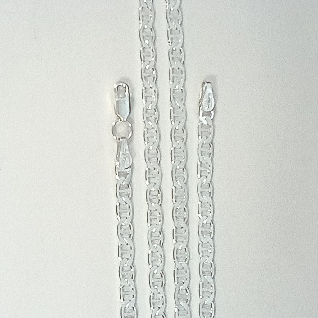 CADENA TEJIDO GUCHI PLATA .925 55 CM 12.9 GR (NUEVO)