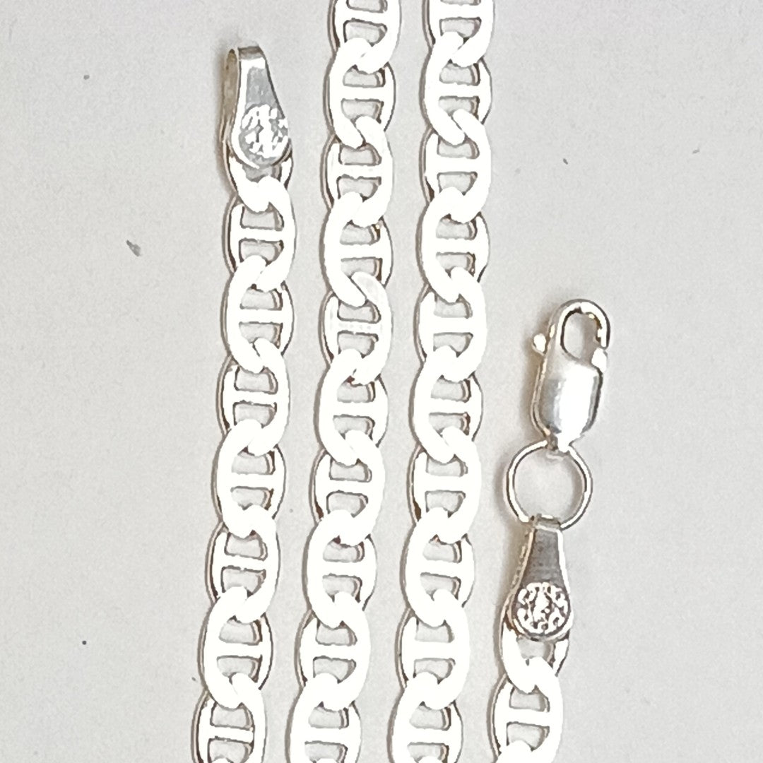 CADENA TEJIDO GUCHI PLATA .925 55 CM 12.4 GR (NUEVO)