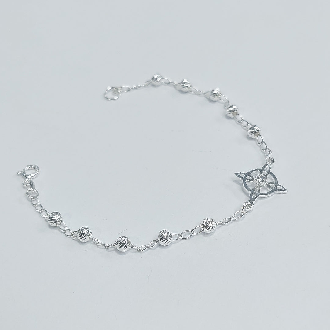 PULSERA TEJIDO ESPECIAL PLATA .925 18 CM 2.9 GR (NUEVO)