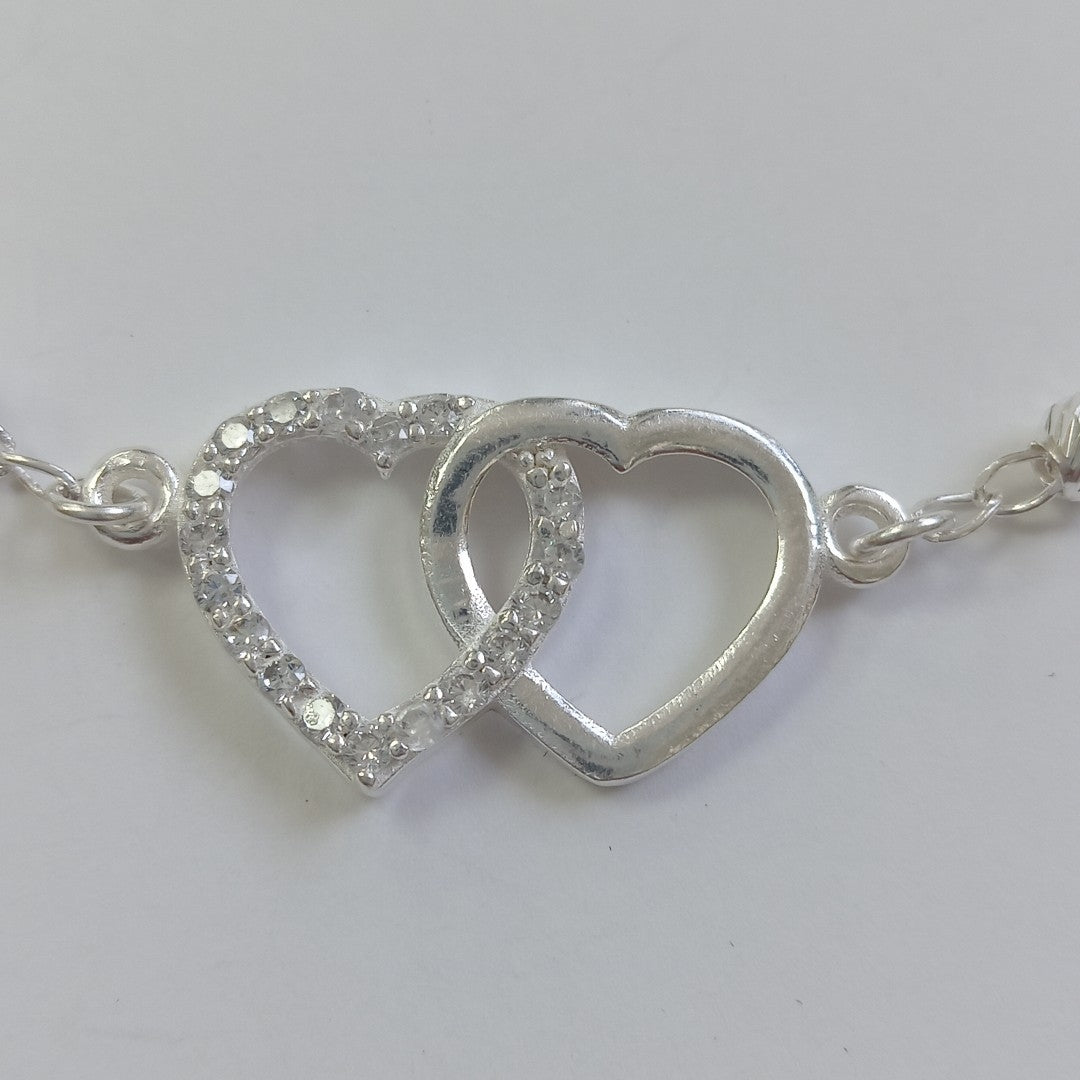 PULSERA TEJIDO TEJIDO ESPECIAL PLATA .925 18 CM 3.9 GR (NUEVO)