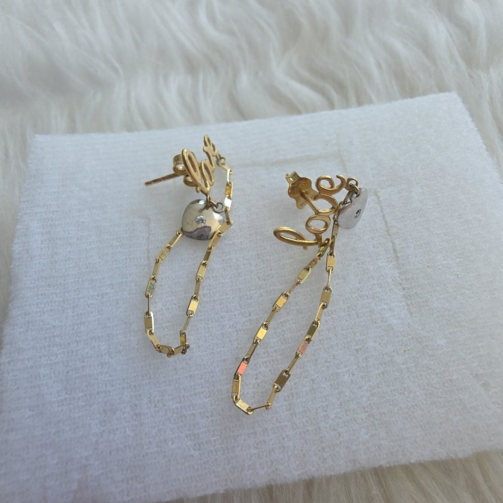 BROQUELES PAR ORO 14 K 2 GRMS (SEMINUEVO)