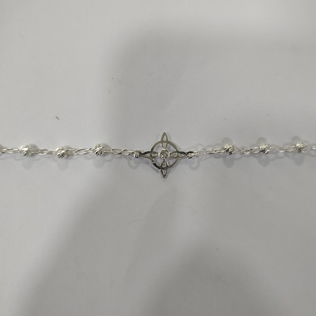 PULSERA TEJIDO ESPECIAL PLATA .925 18 CM 2.8 GR (NUEVO)