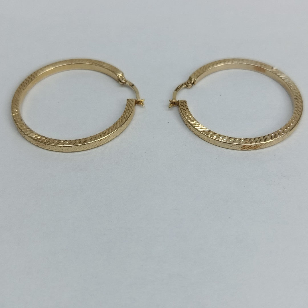 ARRACADAS PAR ORO 14 K 2.7 GRMS (SEMINUEVO)
