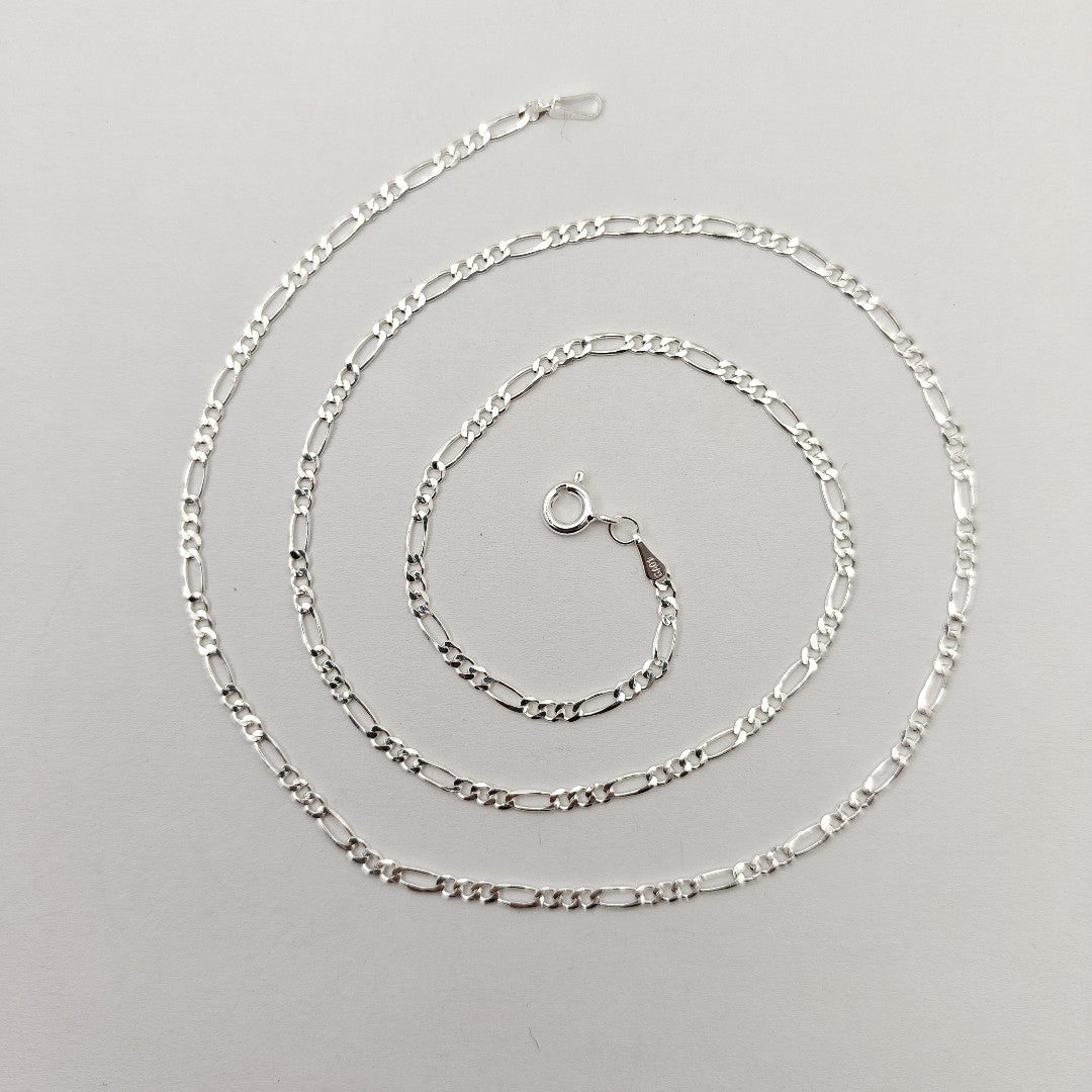 CADENA TEJIDO 3X1 PLATA .925 55 CM 4.4 GR (NUEVO)