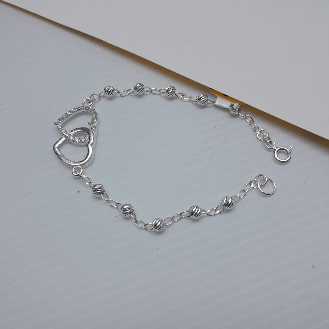 PULSERA TEJIDO TEJIDO ESPECIAL PLATA .925 18 CM 4.1 GR (NUEVO)