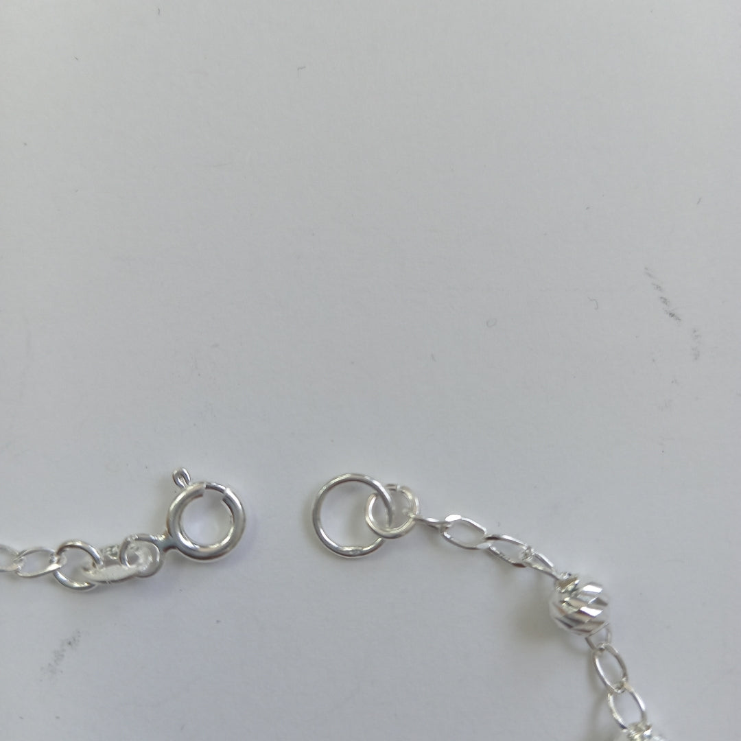 PULSERA TEJIDO ESPECIAL PLATA .925 18 CM 2.9 GR (NUEVO)
