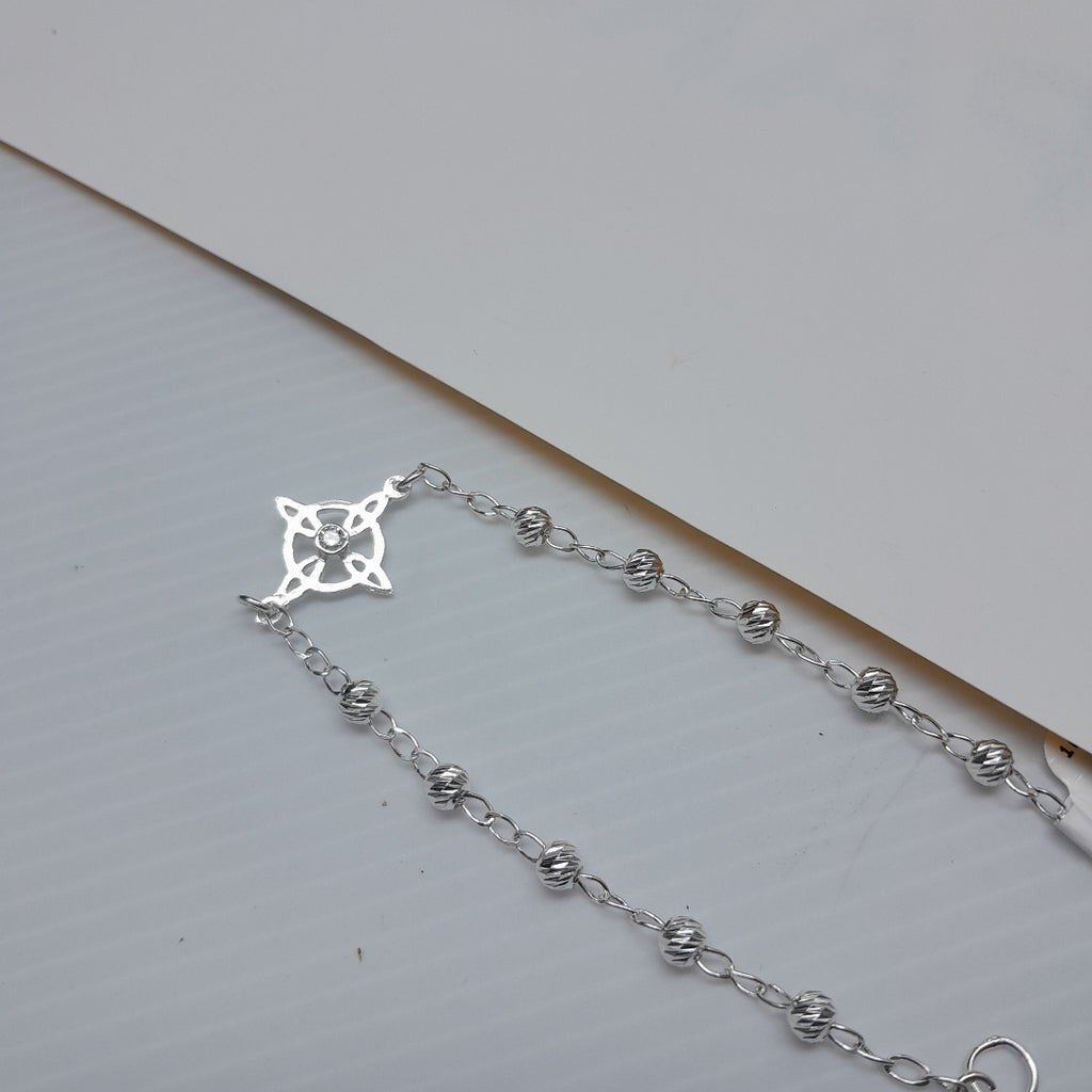 PULSERA TEJIDO ESPECIAL PLATA .925 18 CM 2.9 GR (NUEVO)