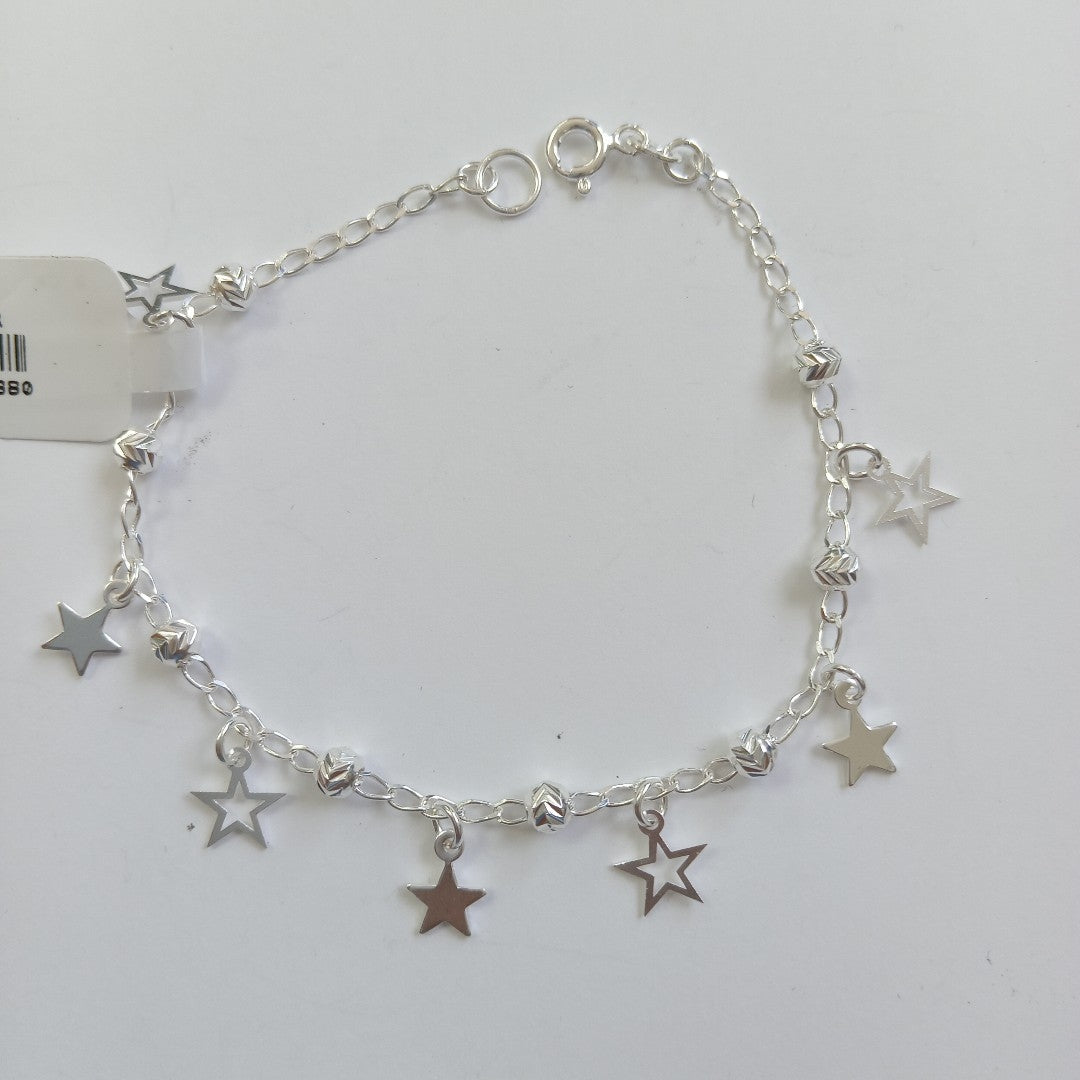 PULSERA TEJIDO ESPECIAL PLATA .925 18 CM 3.1 GR (NUEVO)