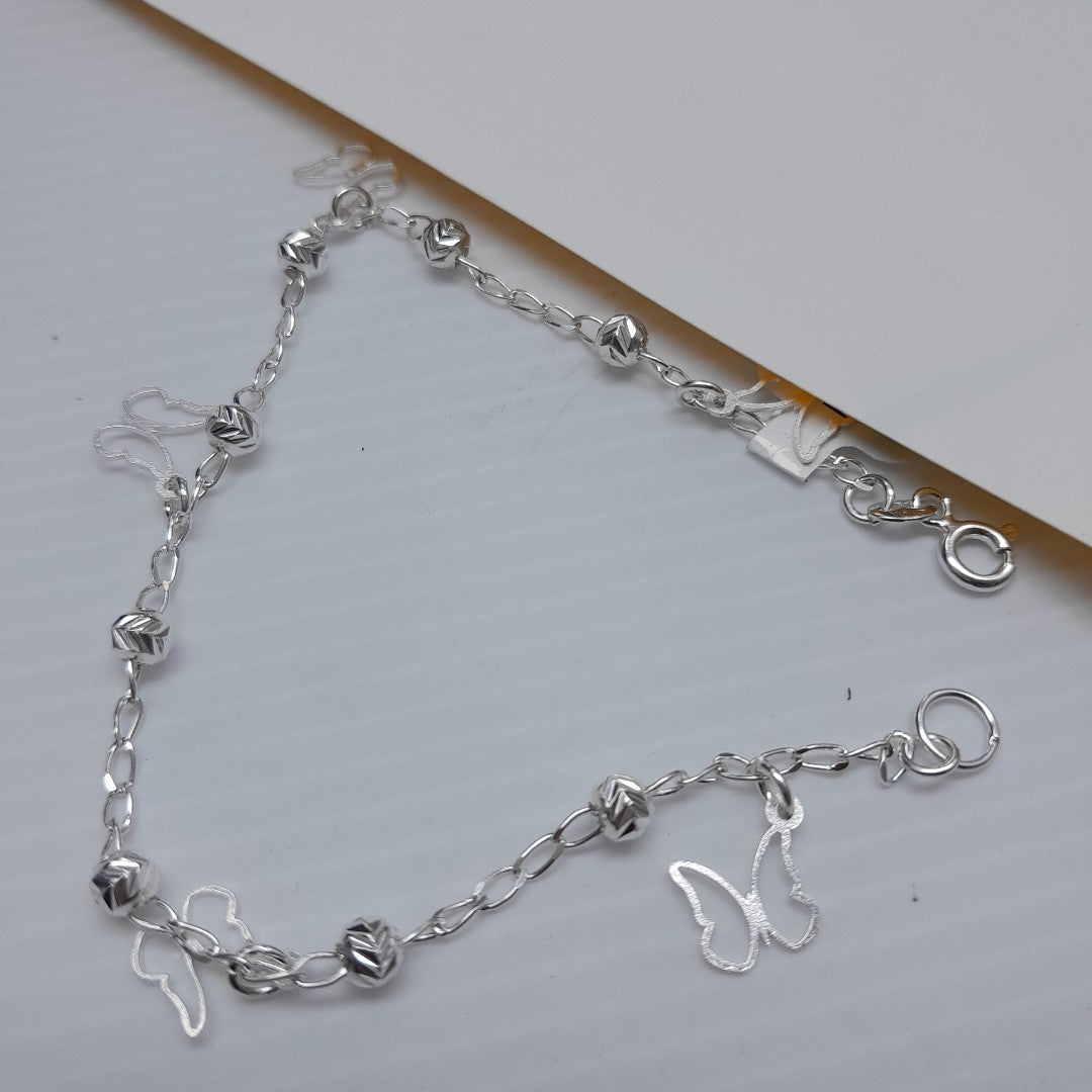 PULSERA TEJIDO ESPECIAL PLATA .925 18 CM 2.8 GR (NUEVO)