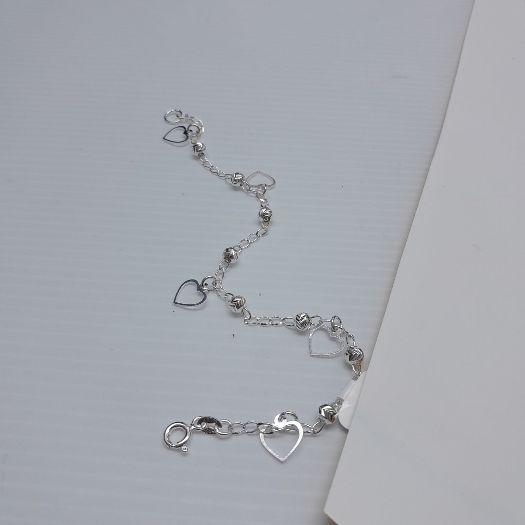 PULSERA TEJIDO ESPECIAL PLATA .925 18 CM 2.7 GR (NUEVO)