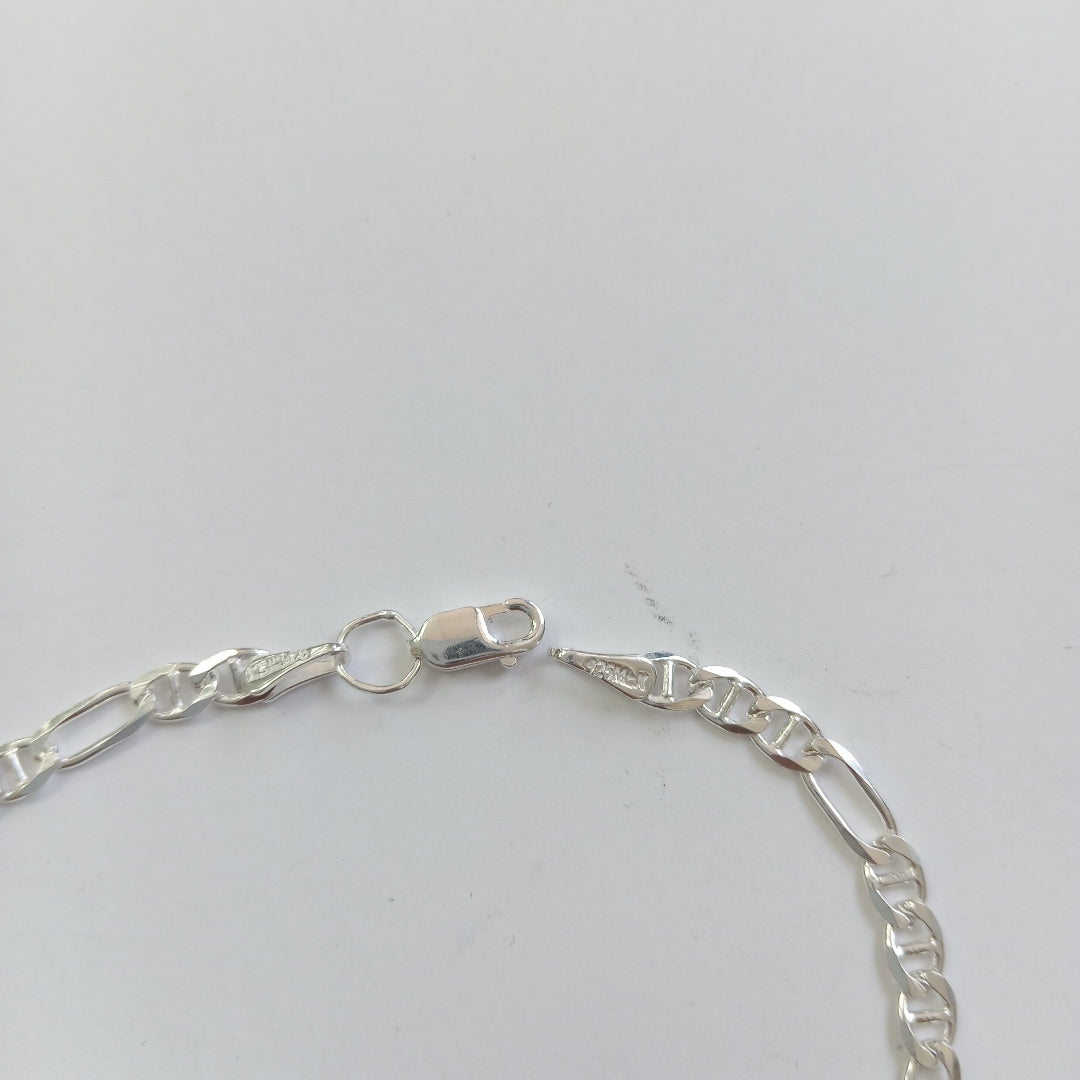 PULSERA TEJIDO 3X1 PLATA .925 16 CM 2.7 GR (NUEVO)