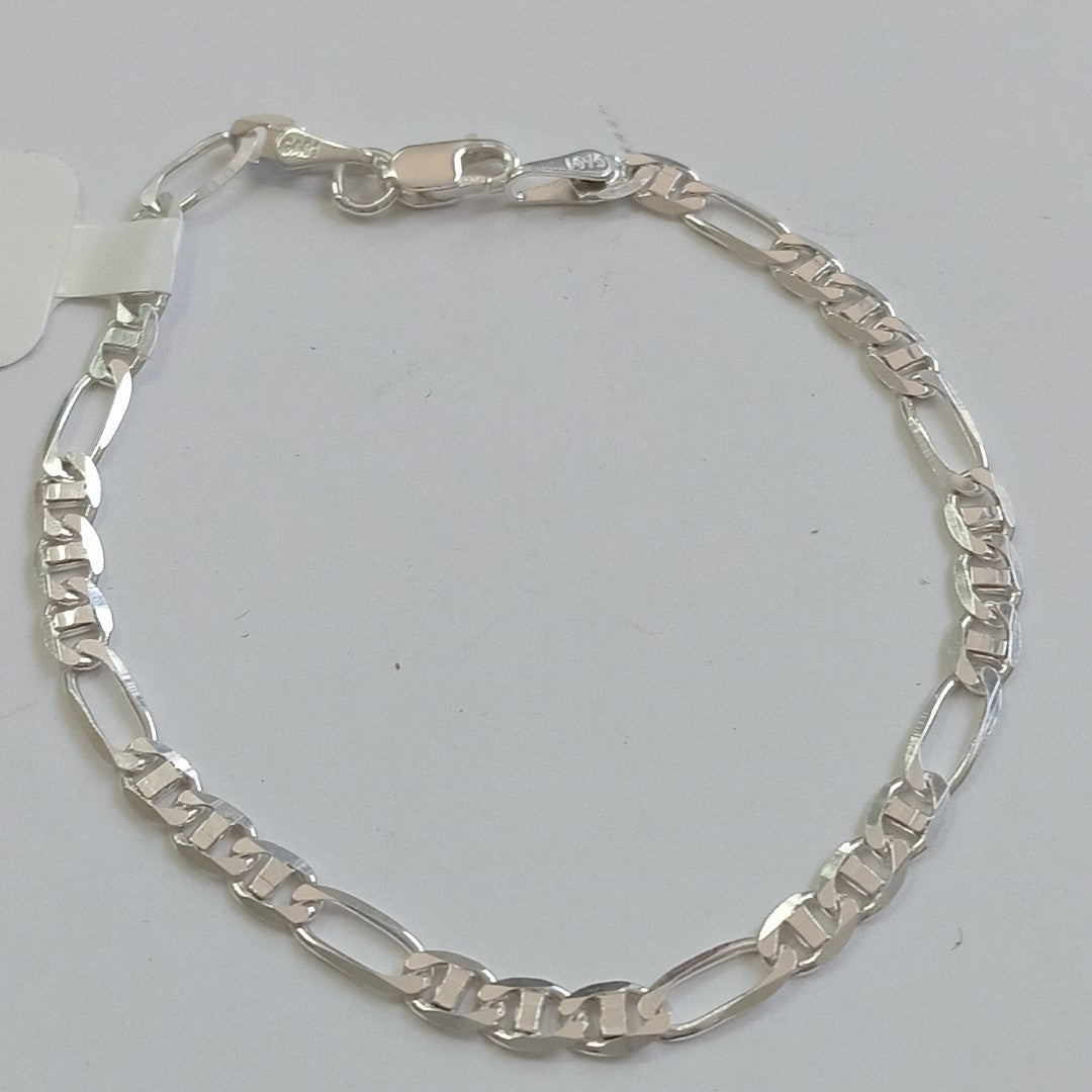 PULSERA TEJIDO 3X1 PLATA .925 16 CM 2.6 GR (NUEVO)