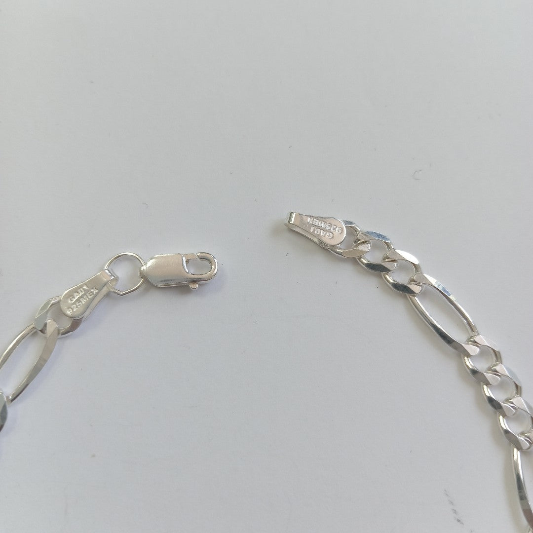 PULSERA TEJIDO 3X1 PLATA .925 18 CM 6.2 GR (NUEVO)