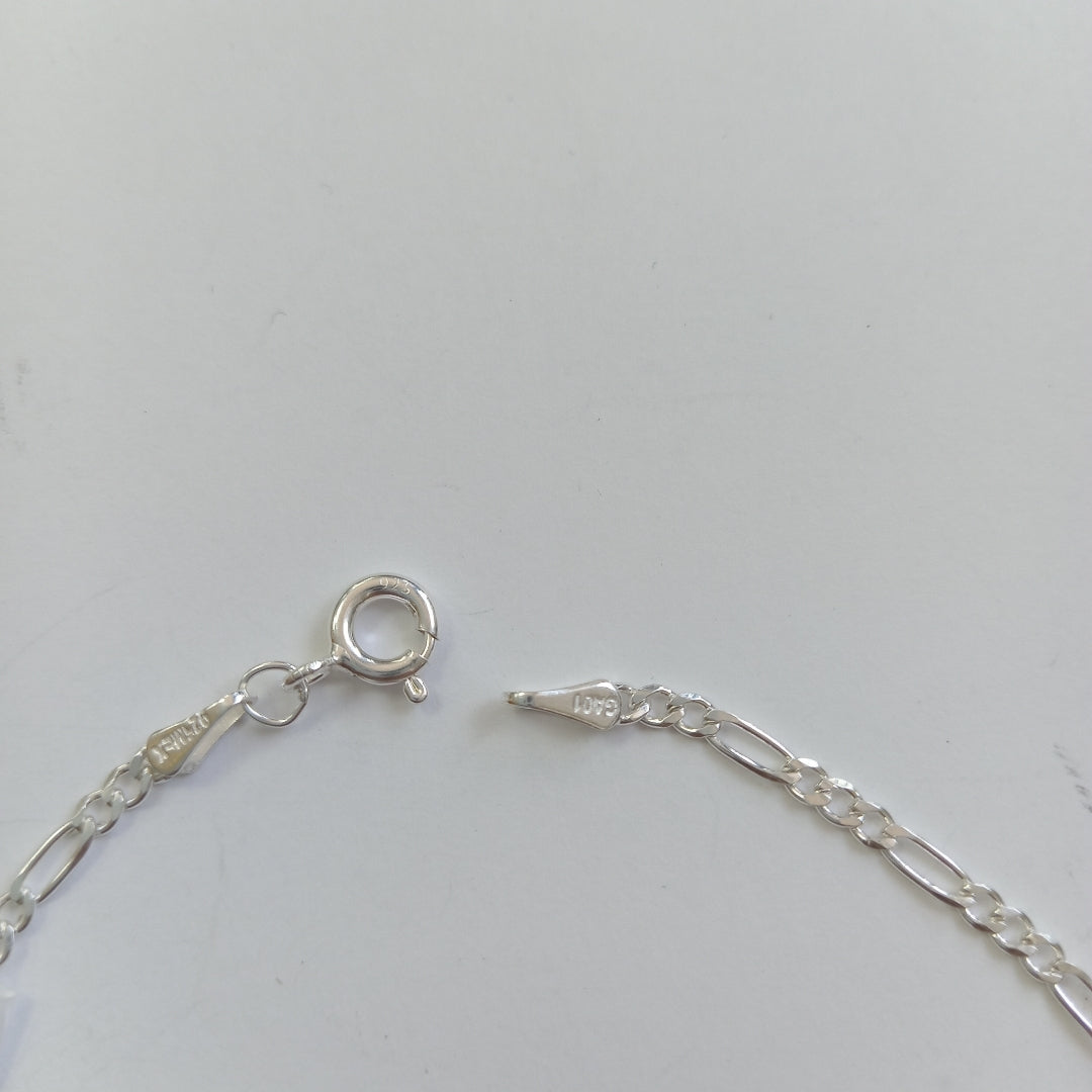 PULSERA TEJIDO 3X1 PLATA .925 21 CM 1.8 GR (NUEVO)