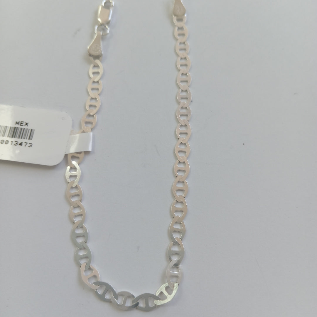 PULSERA TEJIDO GUCHI PLATA .925 18 CM 2.6 GR (NUEVO)