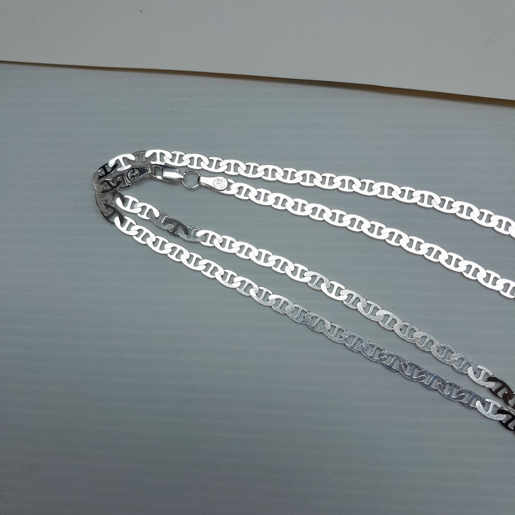 CADENA TEJIDO GUCHI PLATA .925 55 CM 12.9 GR (NUEVO)